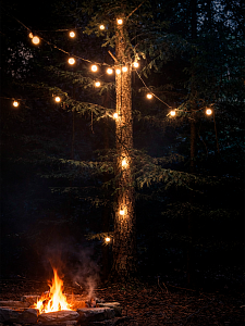 Гирлянда уличная светодиодная 40 лампочек 20м Огонёк OG-LDG24